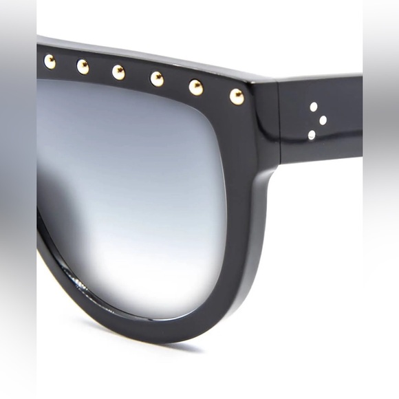 Celine CL4001is Sunglasses Black Gold Dots EUC - Picture 5 of 13